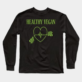 Healthy Vegan Long Sleeve T-Shirt